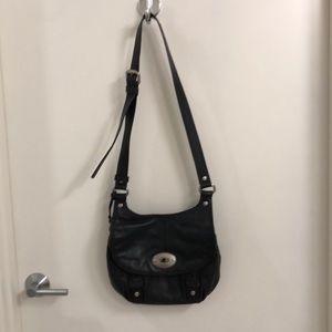 Black Fossil Satchel Bag